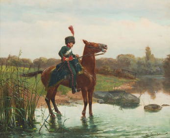 Jean-Jacques Berne-Bellecour (French, 1874-1939) French Soldiers