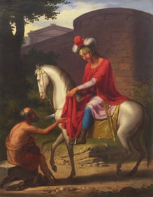 Josef Arnold the Elder (Austrian, 1788-1879) Saint Martin and the Beggar, 1847