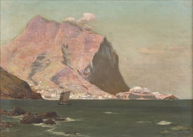 Laurits Bernhard Holst (Danish, 1848-1934) Rocky Coast (Madeira)