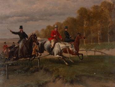 Louis Charles Bombled (French, 1862-1927) The Hunt