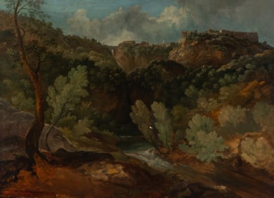 Manner of Gaspard Dughet (French, 1615-1675) A View of Tivoli, c. 1800