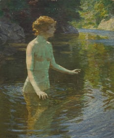Edward Henry Potthast (American, 1857-1927) Enchanted Pool