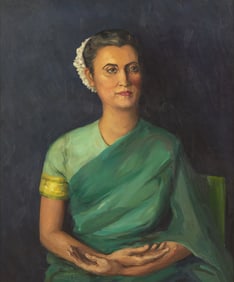 Arrah Lee Gaul  (American, 1883-1980) Portrait of I. Gandhi