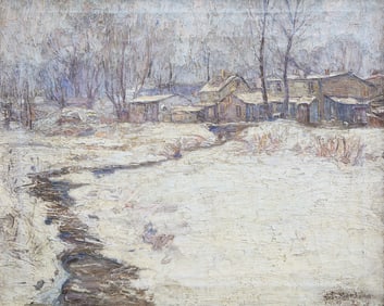 Antonio Martino (American, 1902-1989) Little Creek in Winter, 1927