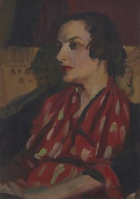 Edwin Henry  (American, b. 1900) Lady in Red