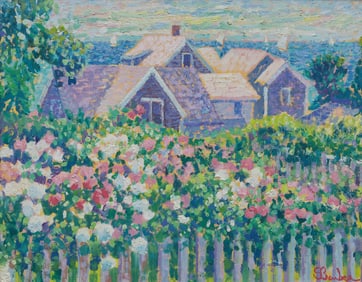 Sam Barber (American, b. 1943) Clusters of Roses, Nantucket, 1990