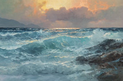 Alexander Dzigurski (American, 1911-1995) Seascape