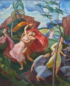 Oda Peters (Danish, 1894-1987) The Rape of Persephone, 1919