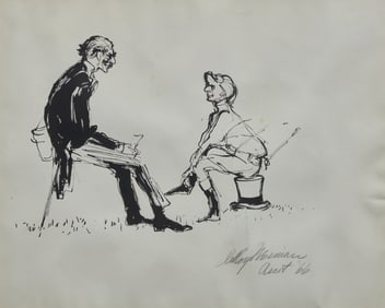 LeRoy Neiman (American, 1921-2012) Ascot, 1966