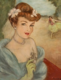 McClelland Barclay (American, 1891-1943) Night at the Ballet