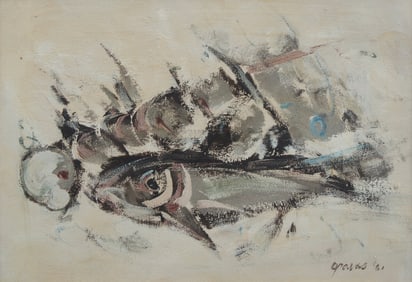 Morris Graves  (American, 1910-2001) Fish in the Tide, 1961