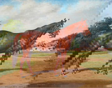 Richard Reeves (American, 1919-2005) Pink Silk, 1991