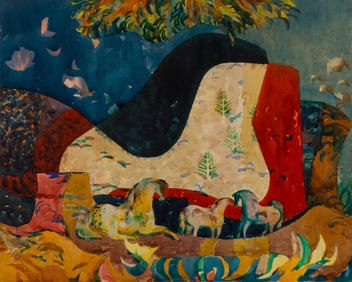 Millard Sheets (American, 1907-1989) The Stallion, 1964