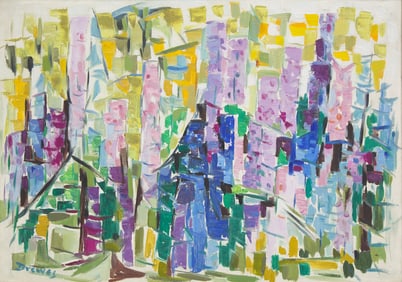 Werner Drewes (American/German, 1899-1985) Untitled (Abstract), 1964