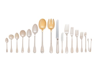 A Tiffany and Co. Hamilton Silver Flatware Service