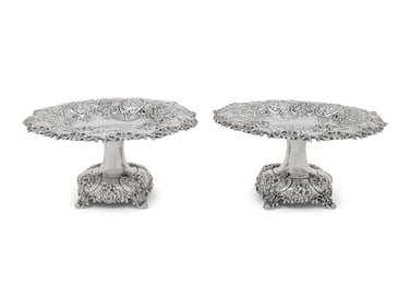 A Pair of Tiffany and Co. Silver Tazze