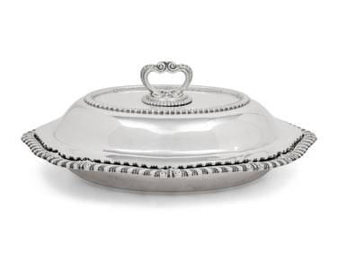 A Tiffany and Co. Silver Entree Dish