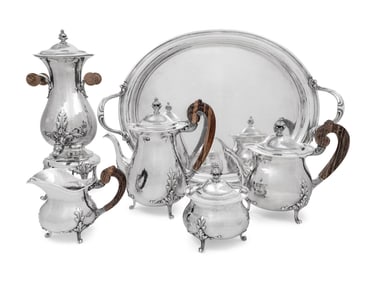 A Buccellati Silver Six-Piece Tea and Coffee Service