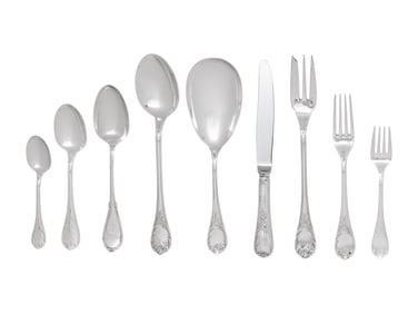 A Christofle Silver-Plate Flatware Service