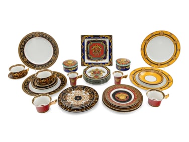 A Versace Assembled Porcelain Dinner Service