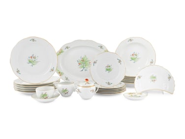 A Herend Porcelain Dinner Service