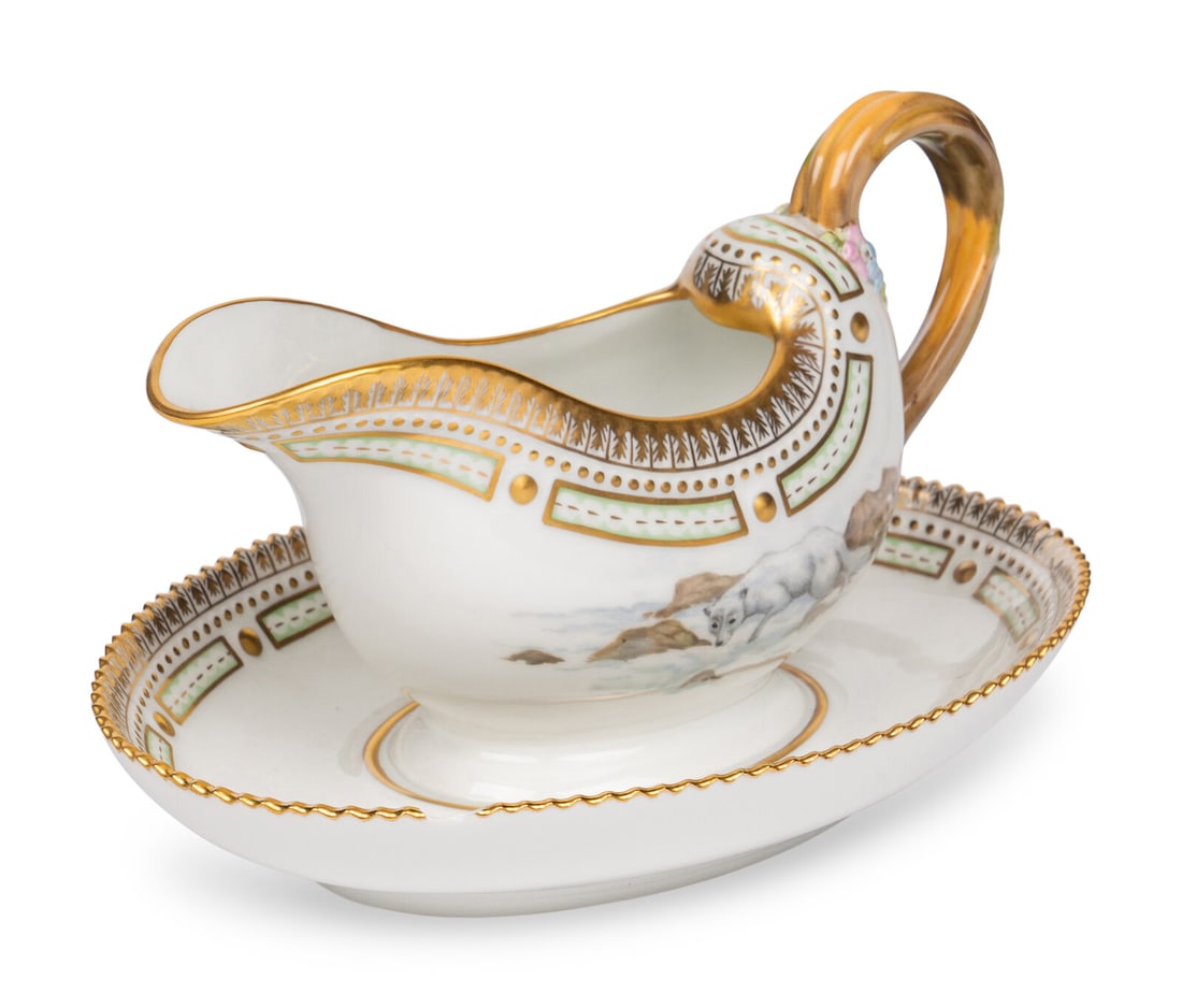 A Royal Copenhagen Fauna Danica Porcelain Sauce Boat (1 of 7)