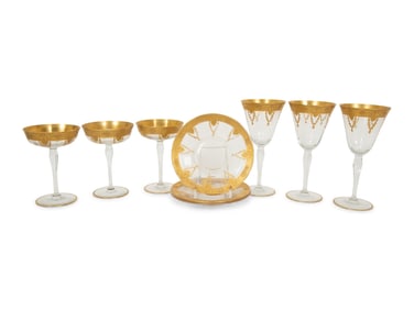 A Baccarat Glass Table Service
