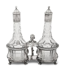 A George III Silver Cruet Stand