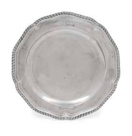 A George III Silver Dinner Plate