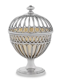 A George III Silver Potpourri Bowl