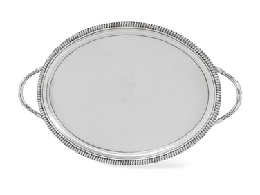 A George III Silver Twin-Handled Waiter