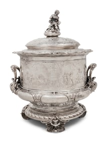 A German Silver-Plate Tureen