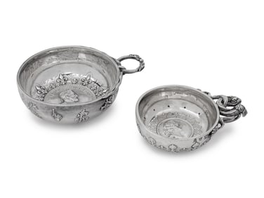 Two French Silver Tastevins