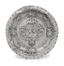 A Spanish Silver Presentation Dish