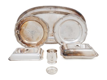 A Collection of Silver-Plate Table Articles