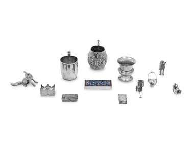 A Collection of Silver and Silver-Plate Table Articles