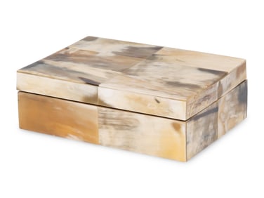 A Horn Veneered Cigar Humidor