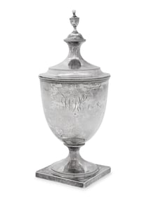 An American Silver Covered Urn