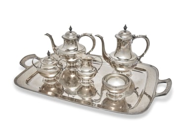 An American Silver Five-Piece Tea and Coffee Service