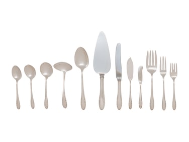 An American Silver Flatware Service