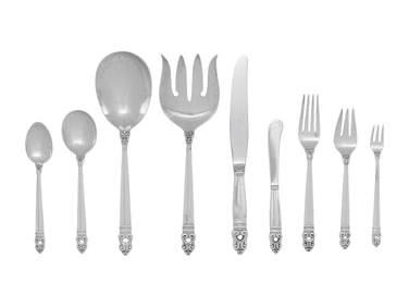 An American Silver Flatware Service