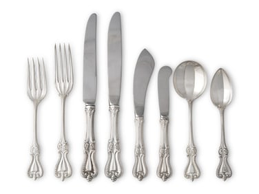 An Assembled American Silver Flatware Service