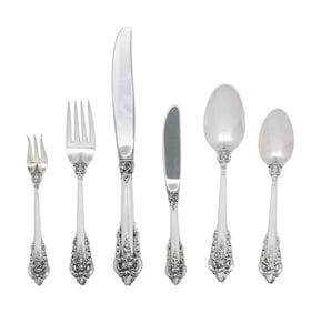 An American Silver Grand Baroque Flatware Service