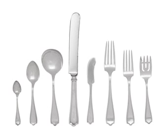 An American Silver Flatware Service