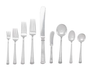 An American Silver Flatware Service