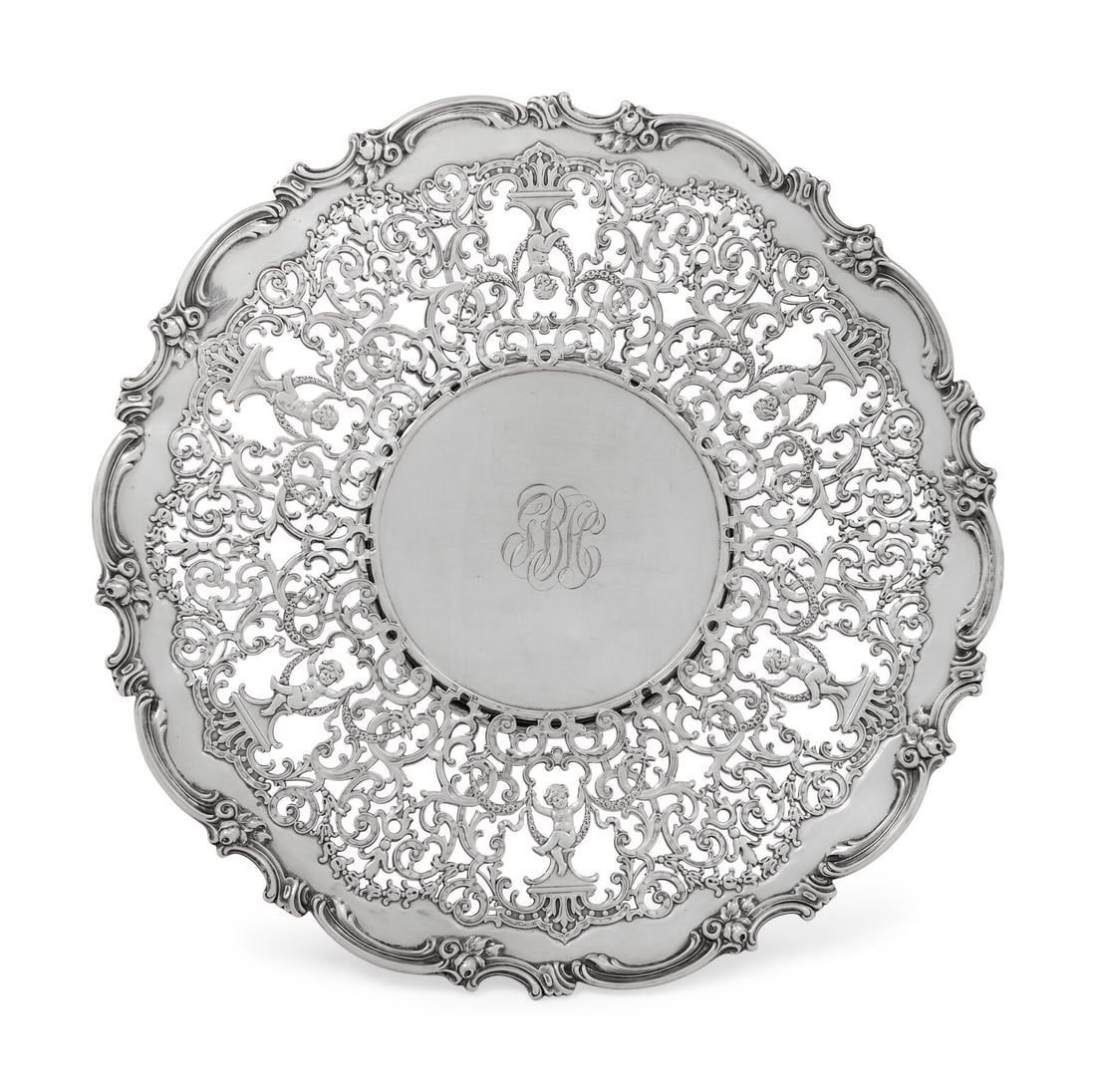 An American Silver Reticulated Plate (1 of 3)