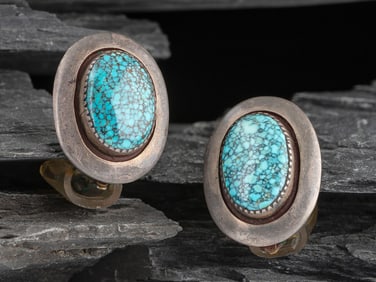 Frank Patania, Sr.  (American, 1899-1964) Southwestern-style Sterling Silver and Lone Mountain