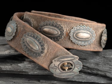 Navajo Child's Second Phase Concha Belt