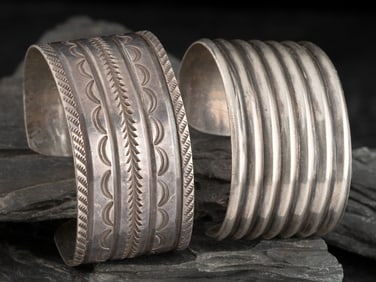 Navajo Silver Cuff Bracelets