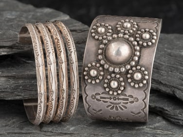 Navajo Stamped Cuff Bracelets